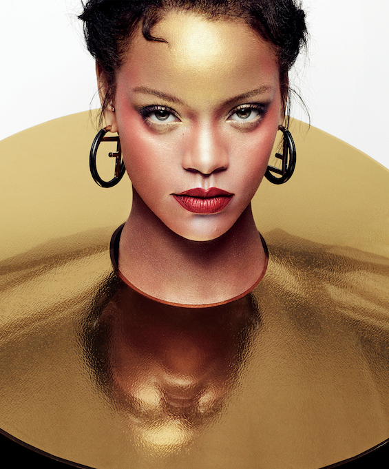Rihanna wears Gijs Bakker 'Double Chin' necklace for ELLE Magazine cover story